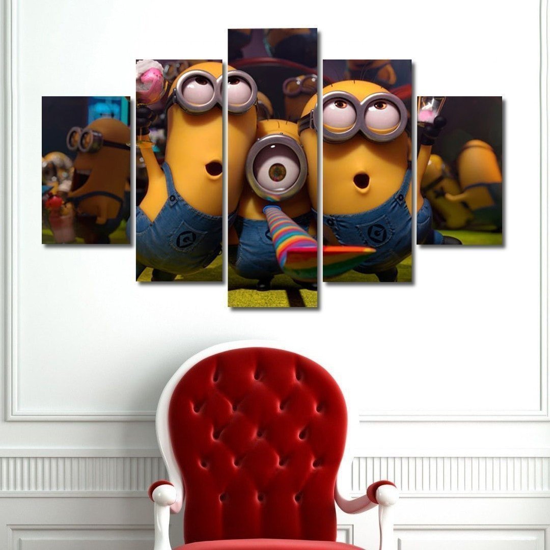 Despicable Me : Minions Cartoon Canvas Wall Art