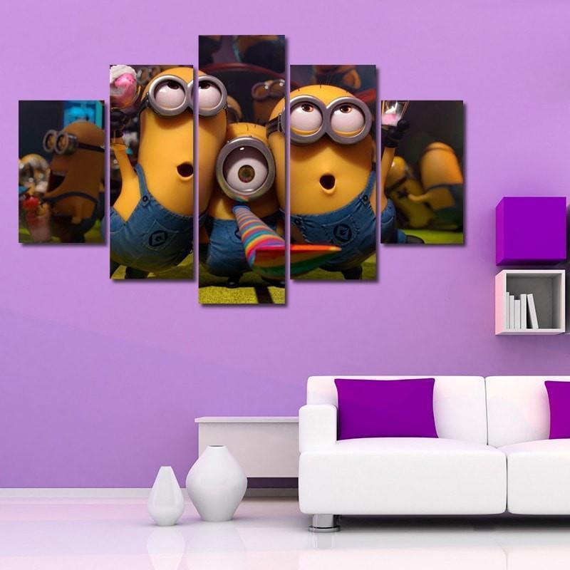 Despicable Me : Minions Cartoon Canvas Wall Art