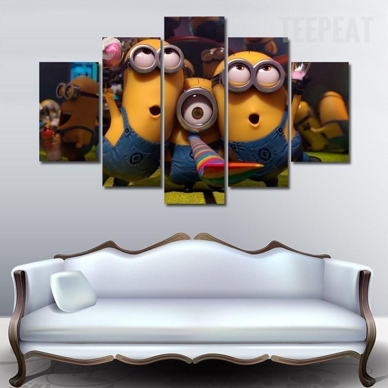 Despicable Me : Minions Cartoon Canvas Wall Art