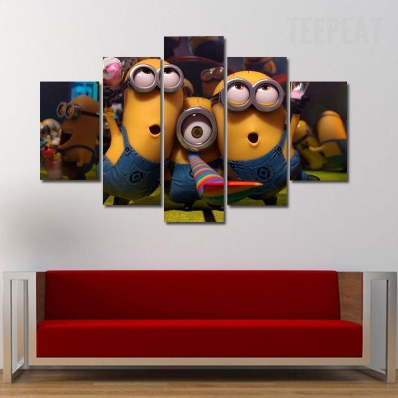 Despicable Me : Minions Cartoon Canvas Wall Art