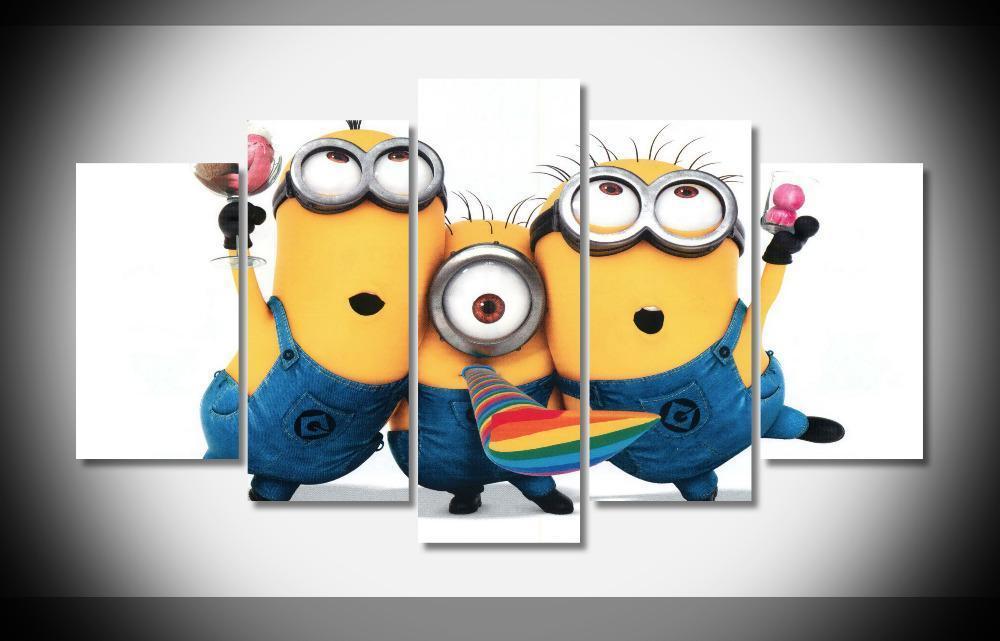 Despicable Me Minions Poster 1 Cartoon Canvas Wall Art