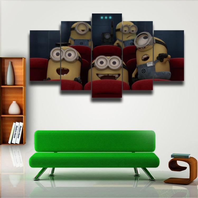 Despicable Me Minions Poster 2 Cartoon Canvas Wall Art