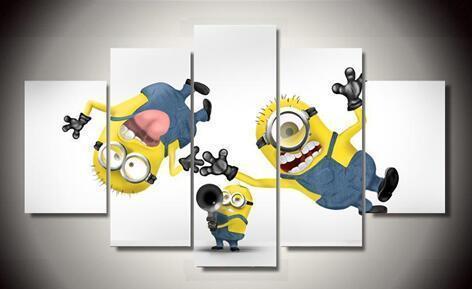 Despicable Me Minions Poster 3 Cartoon Canvas Wall Art
