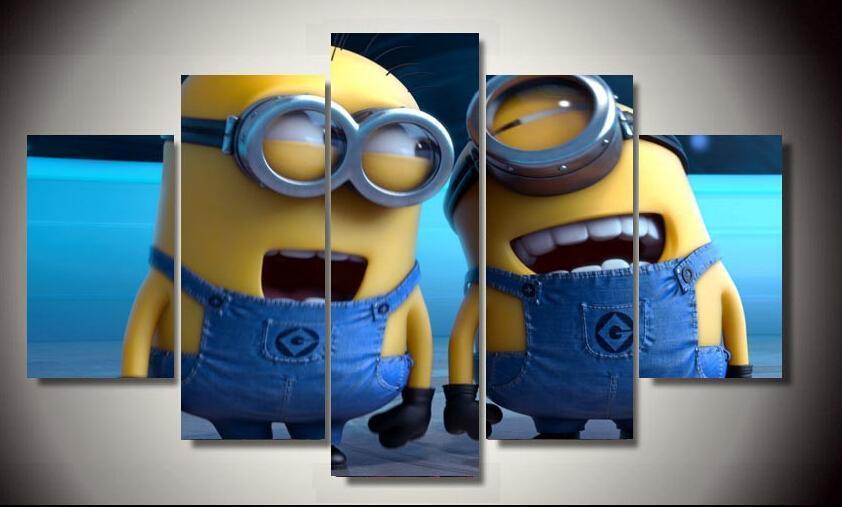 Despicable Me Minions Poster 4 Cartoon Canvas Wall Art