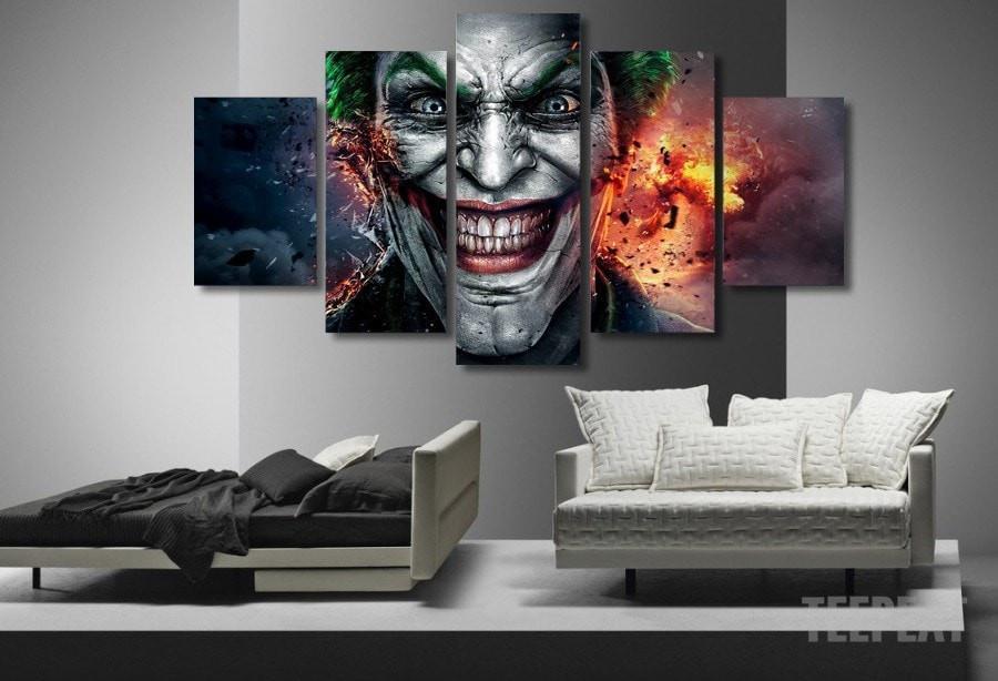 Destructive Joker DC Canvas Wall Art