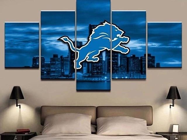 Detroit Lions 2 Sport Canvas Wall Art