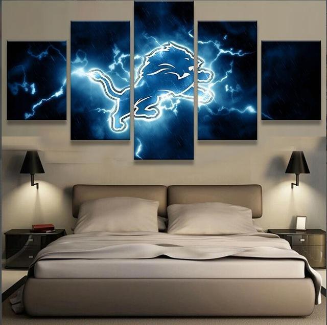 Detroit Lions Sports Sport Canvas Wall Art