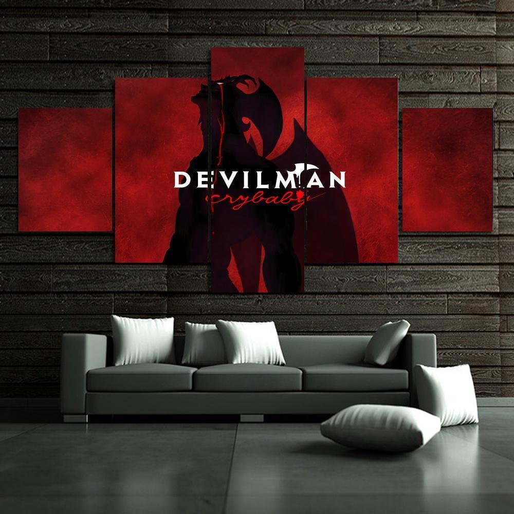 Devilman Crybaby Anime Canvas Wall Art