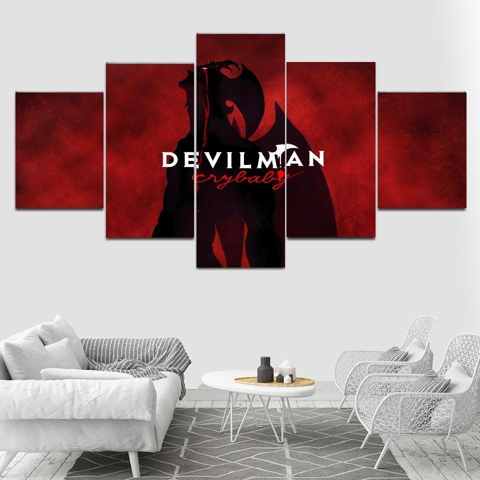 Devilman Crybaby Anime Canvas Wall Art