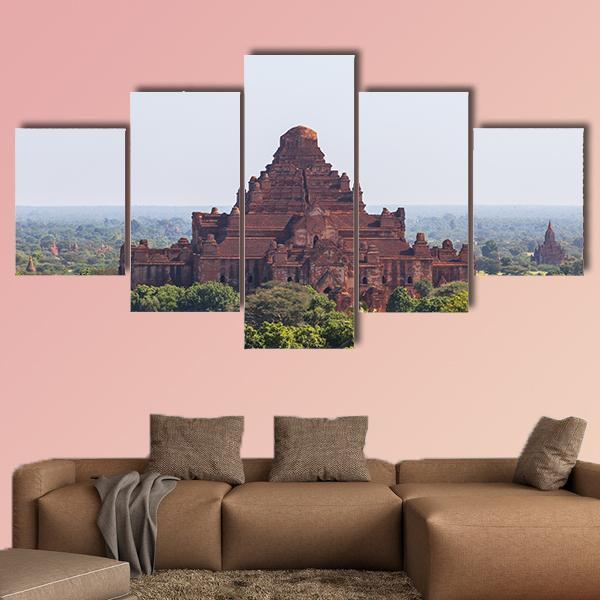 Dhammayangyi Temple In Myanmar Nature Canvas Wall Art