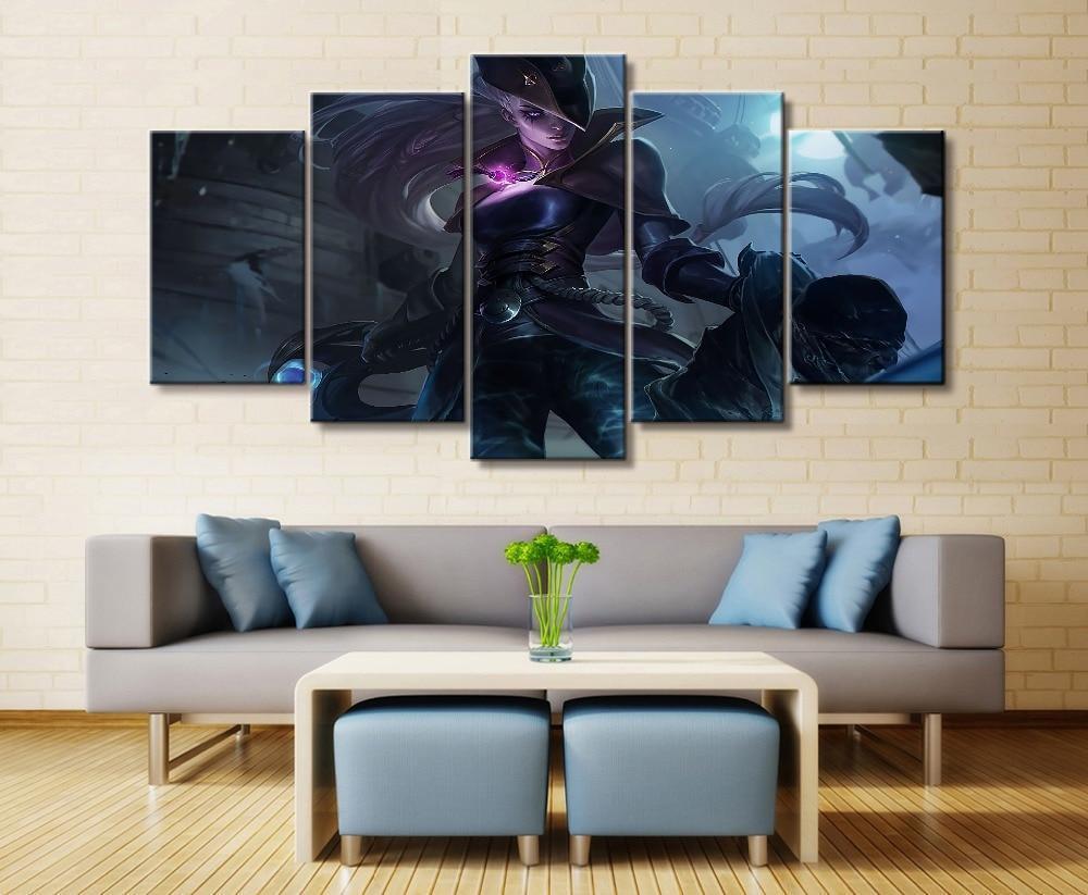LOL League Of Legends Diana 3 Gaming Canvas Wall Art