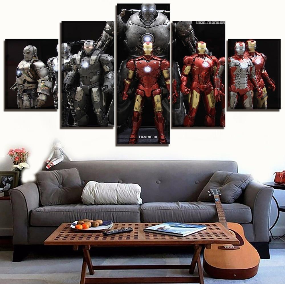 Iron Man Models Marvel Canvas Wall Art