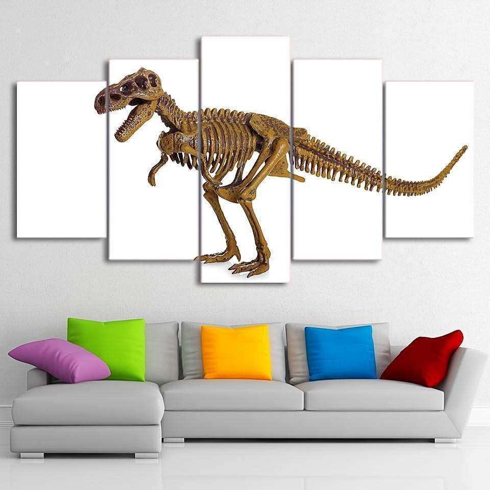 Dinosaur Bone Jurassic Park Canvas Wall Art