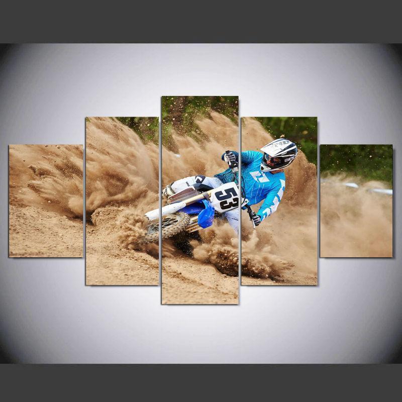 Dirt Bike Canvas Wall Art
