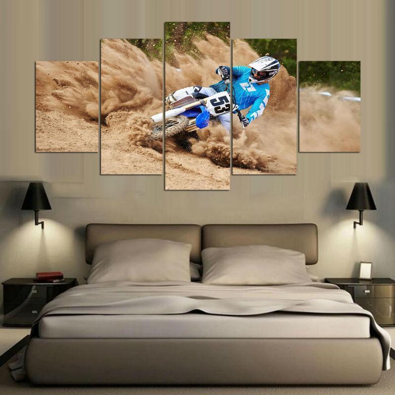 Dirt Bike Canvas Wall Art