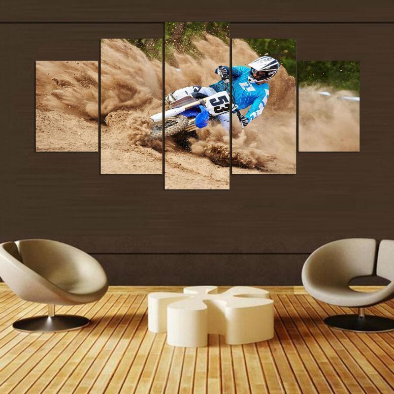 Dirt Bike Canvas Wall Art
