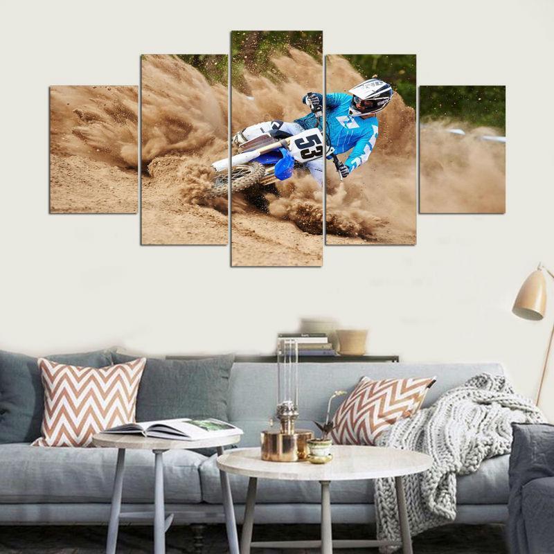 Dirt Bike Canvas Wall Art