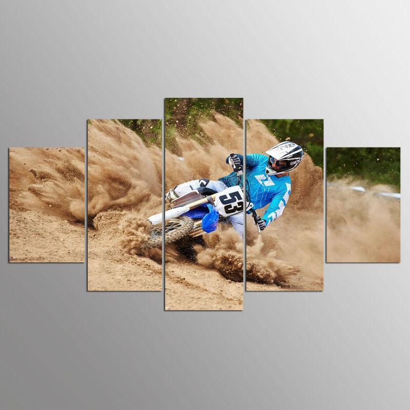 Dirt Bike Canvas Wall Art
