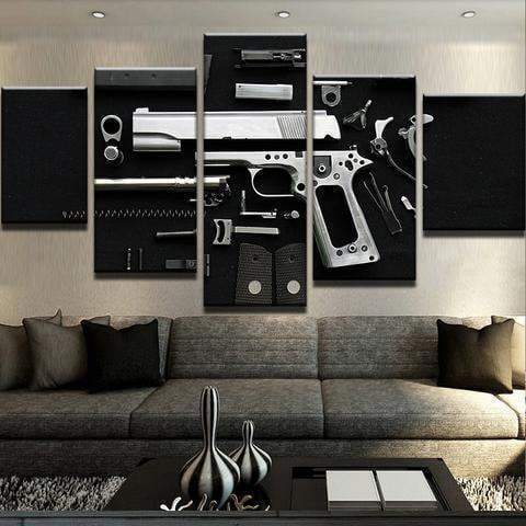 Disassembled Army Canvas Wall Art
