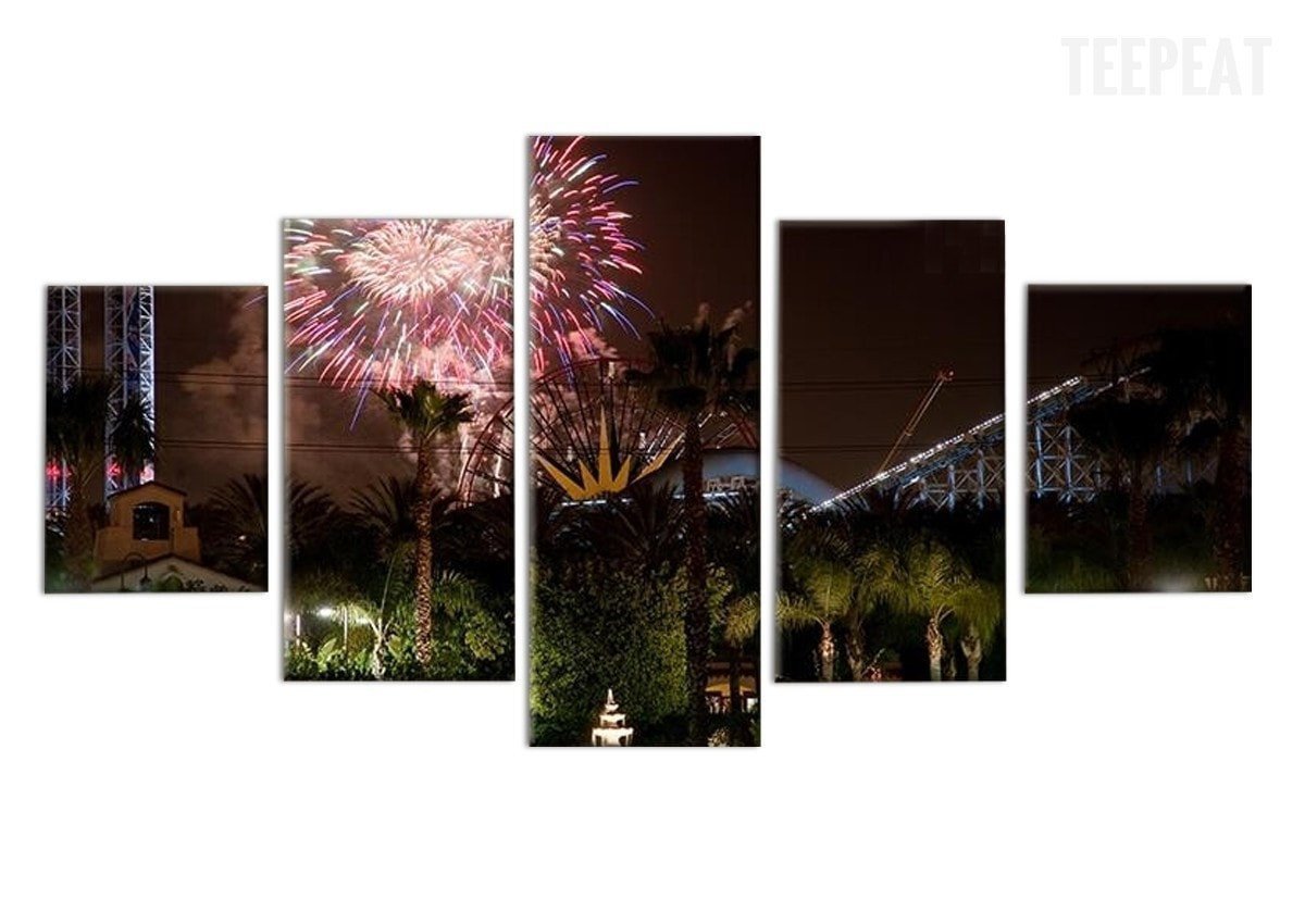 Disney At Night Time V2 Disney Canvas Wall Art