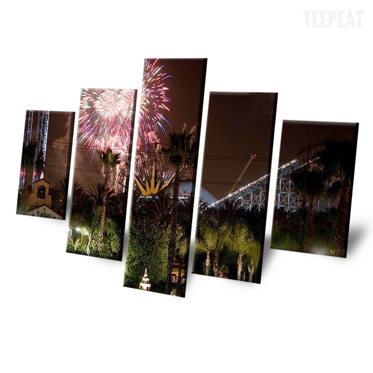Disney At Night Time V2 Disney Canvas Wall Art