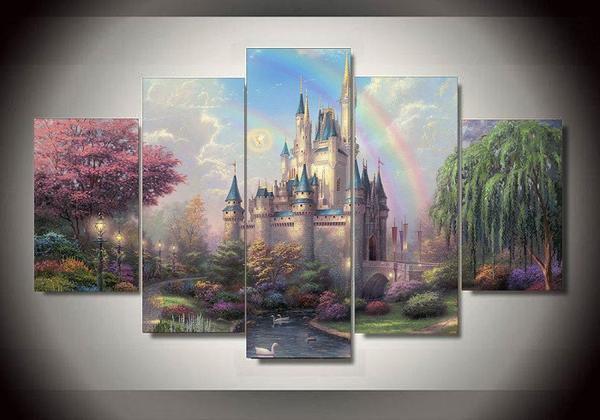 Disney Castle 4 Disney Canvas Wall Art