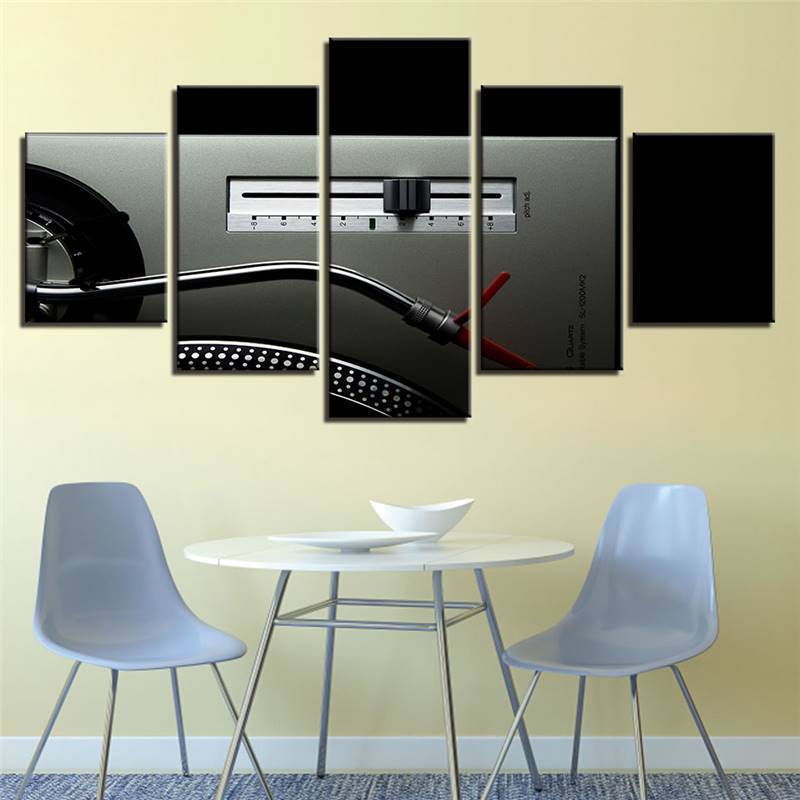 DJ Music Turntables Music Canvas Wall Art