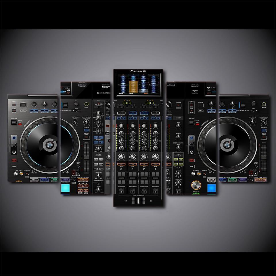 DJ Player Music Canvas Wall Art