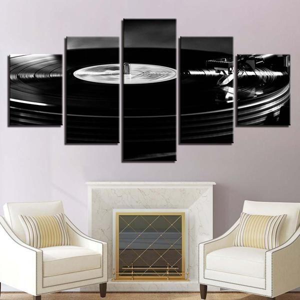 DJ Turntable Music Canvas Wall Art