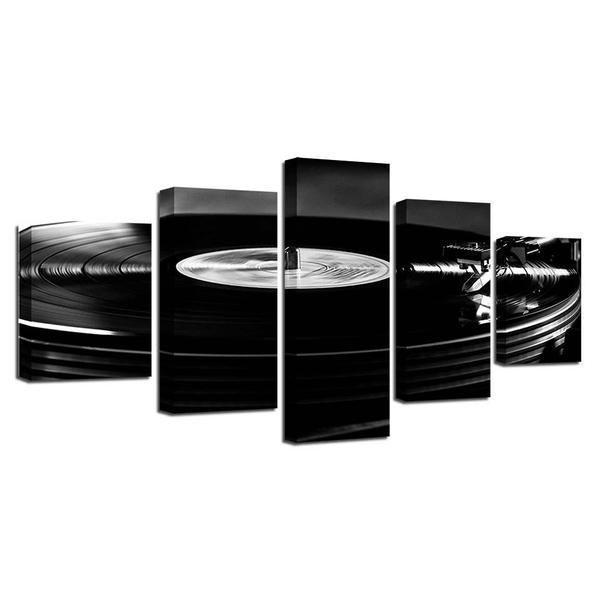 DJ Turntable Music Canvas Wall Art