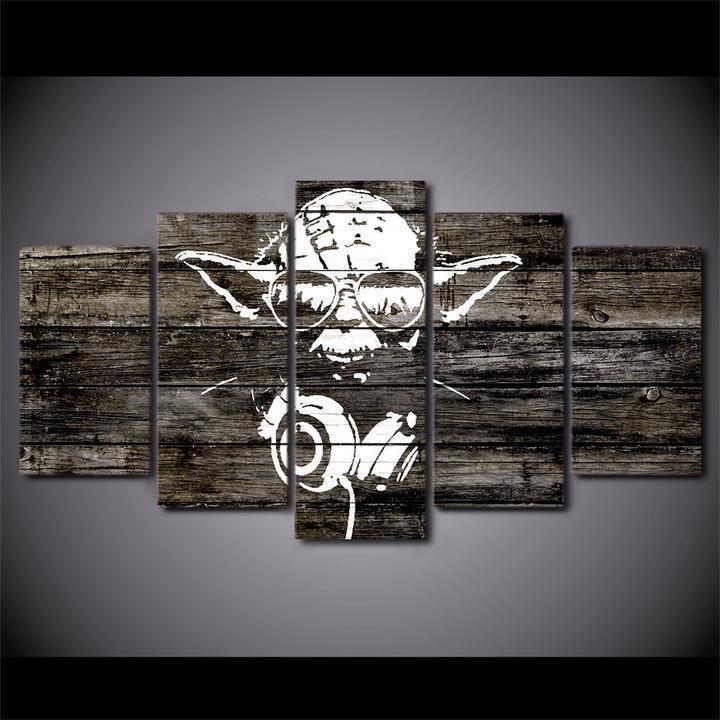 Dj Yoda Of Star Wars Movie Canvas Wall Art