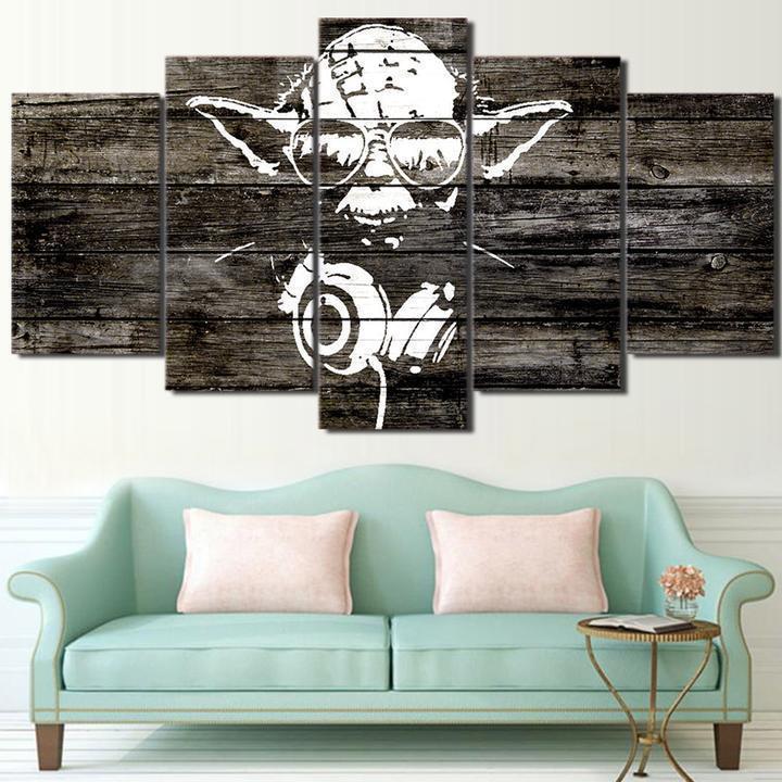 Dj Yoda Of Star Wars Movie Canvas Wall Art