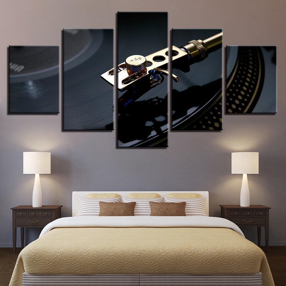 DJing Playing Music Canvas Wall Art