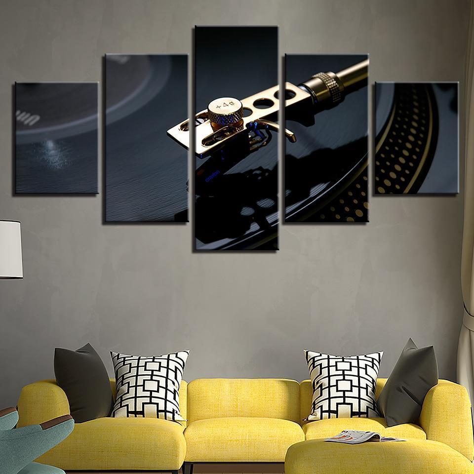 DJing Playing Music Canvas Wall Art