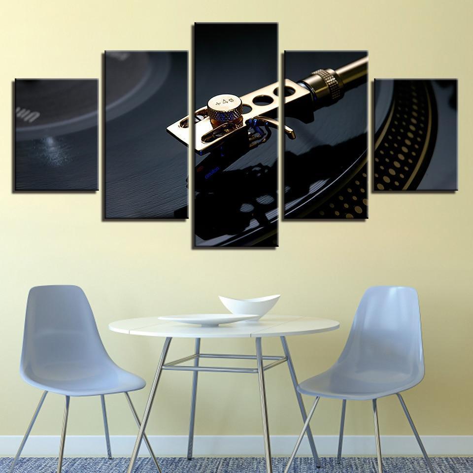 DJing Playing Music Canvas Wall Art