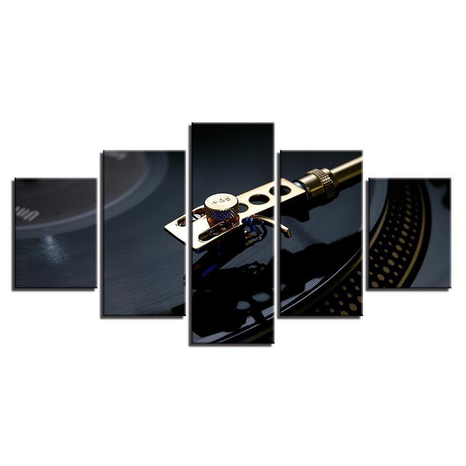 DJing Playing Music Canvas Wall Art