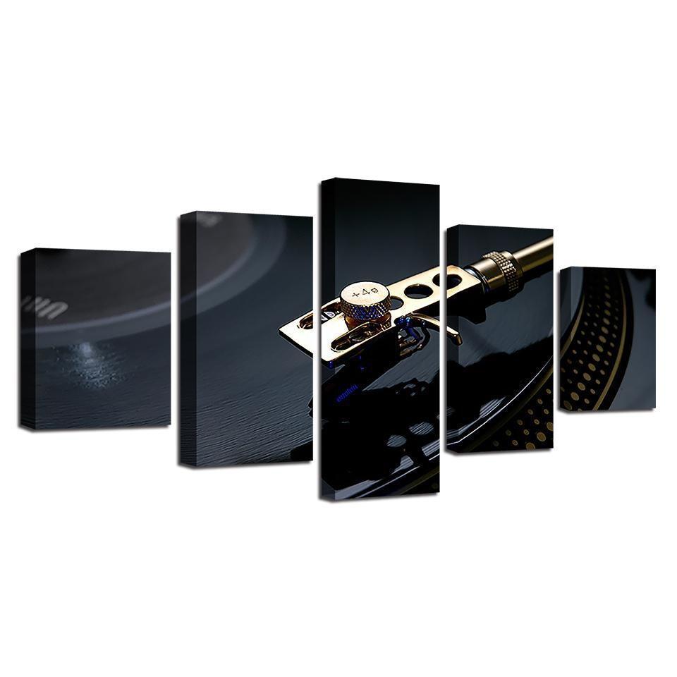 DJing Playing Music Canvas Wall Art
