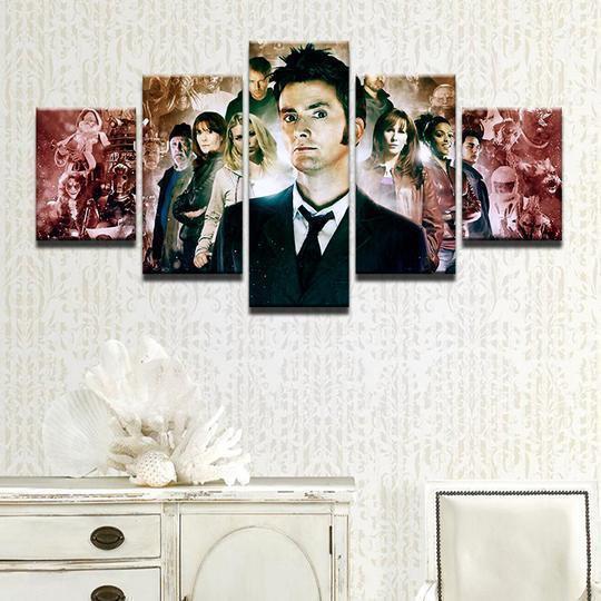 Doctor Who David Tennant Movie Canvas Wall Art