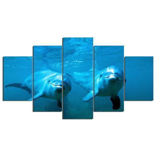 Dolphin Animal Canvas Wall Art