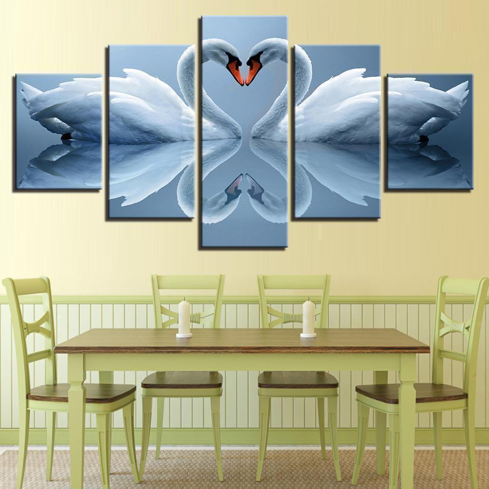 Dolphins Ocean Jumping Animal Canvas Wall Art