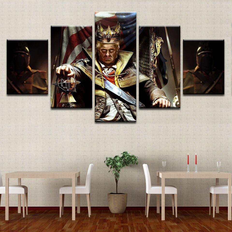 Donald Trump King Celebrity Canvas Wall Art
