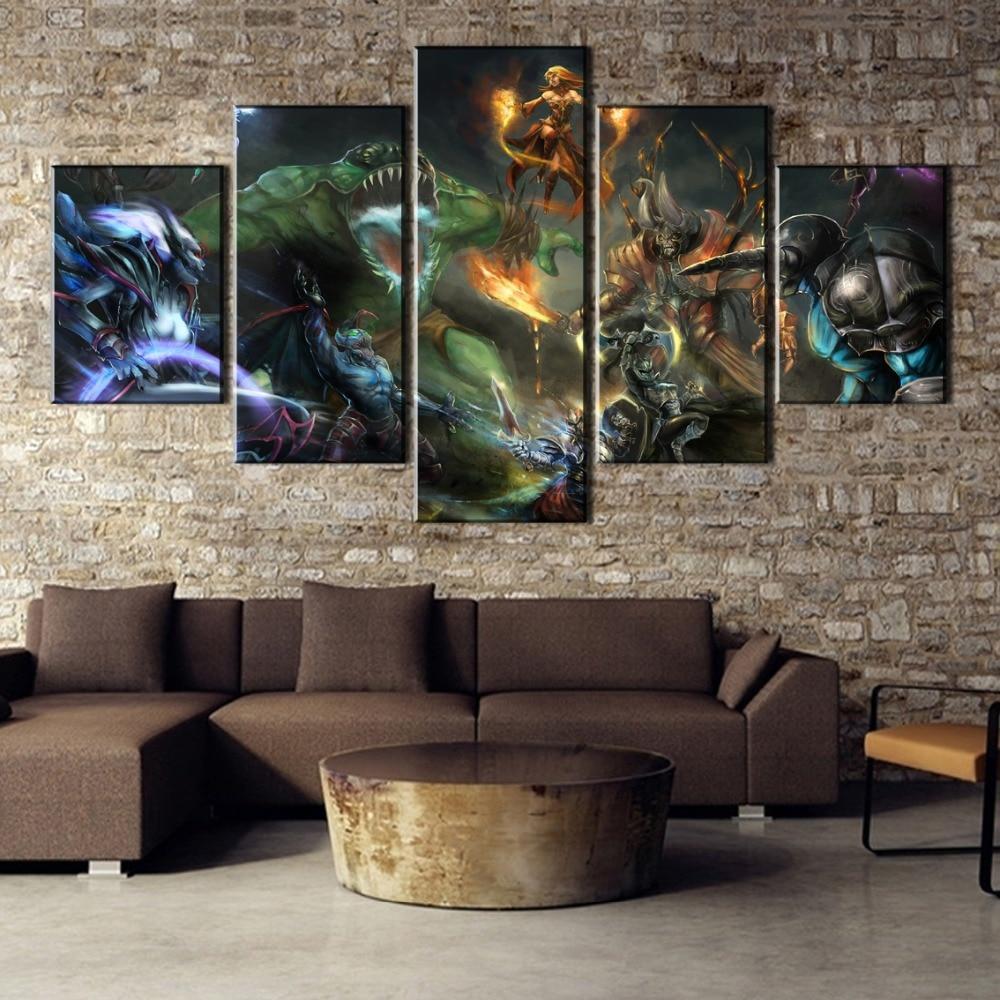 DOTA 2 Battle Gaming Artwork Canvas Wall Art