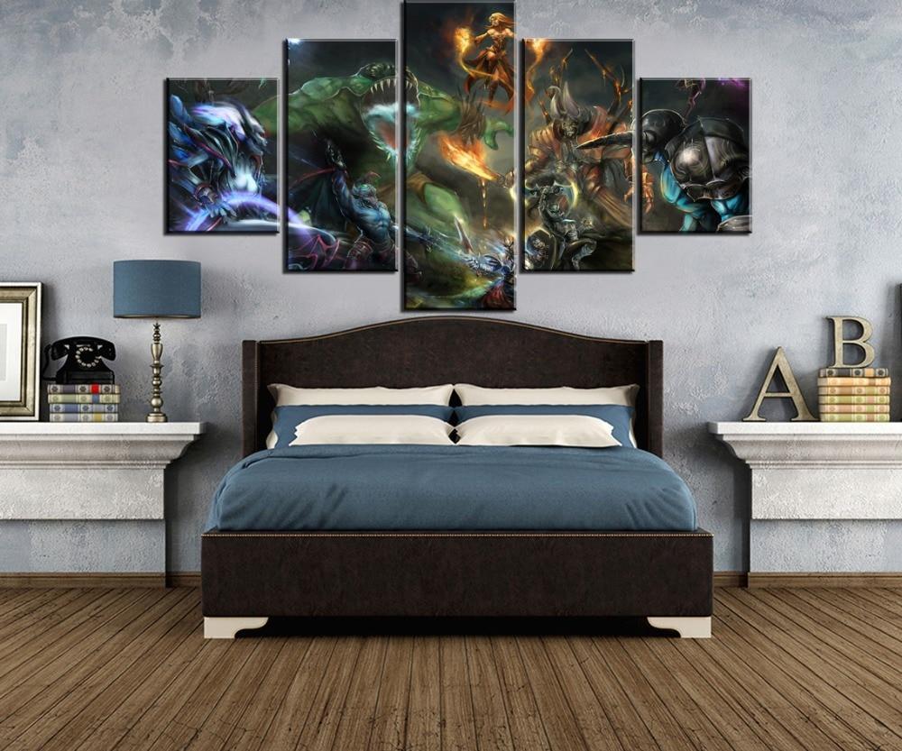 DOTA 2 Battle Gaming Artwork Canvas Wall Art