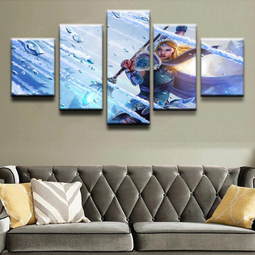 DOTA 2 Crystal Maiden Gaming Canvas Wall Art