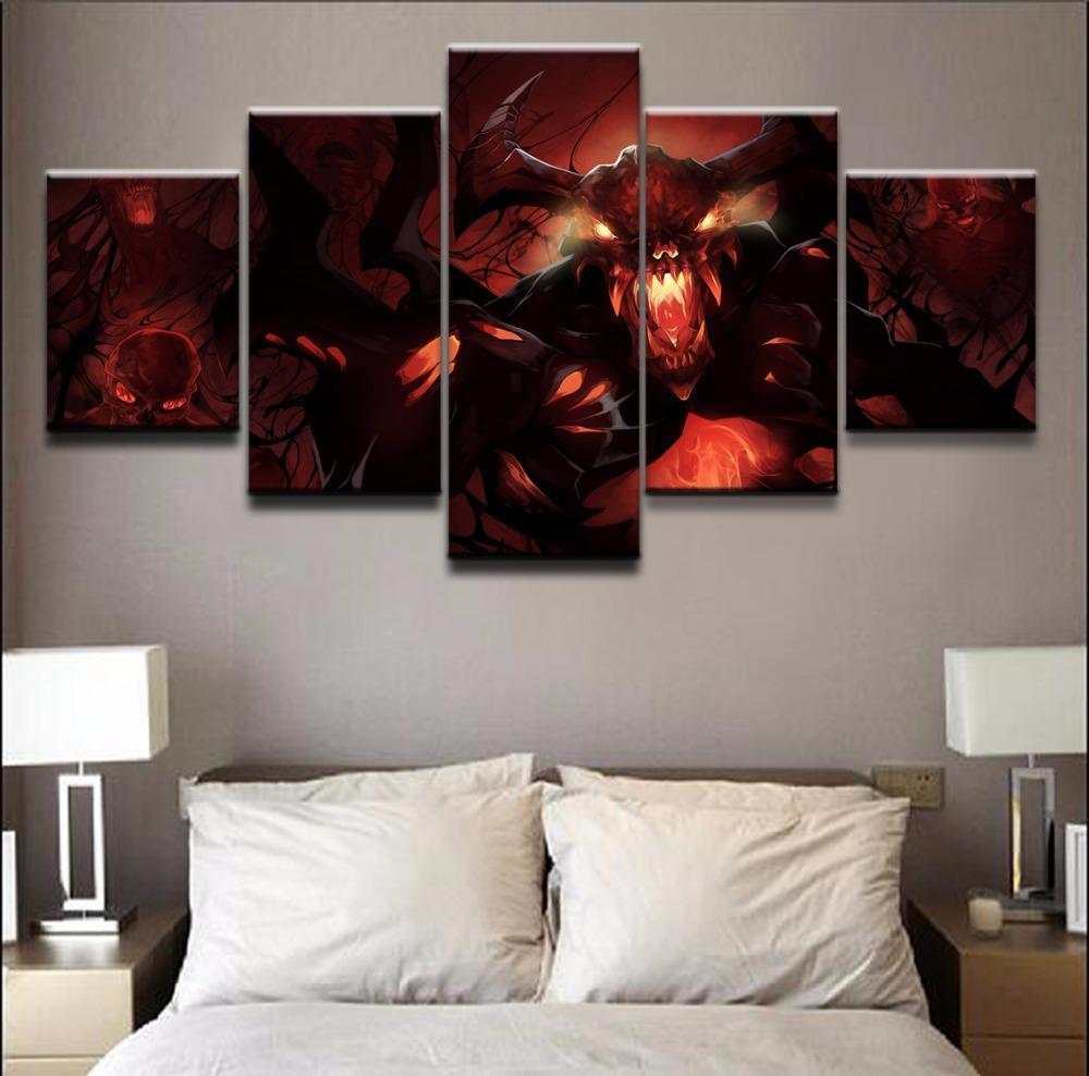 DOTA 2 Shadow Fiend 2 Gaming Canvas Wall Art