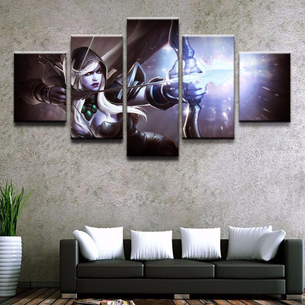 DOTA 2 Drow Ranger 2 Gaming Canvas Wall Art