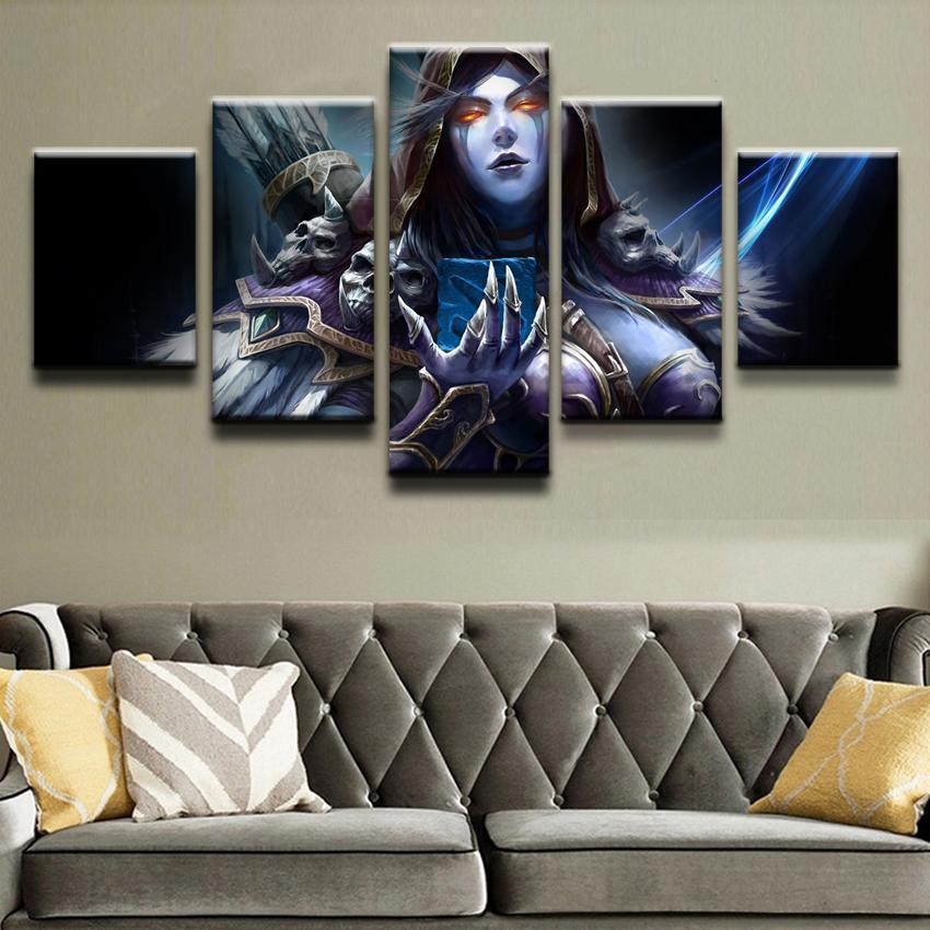DOTA 2 Drow Ranger Gaming Canvas Wall Art