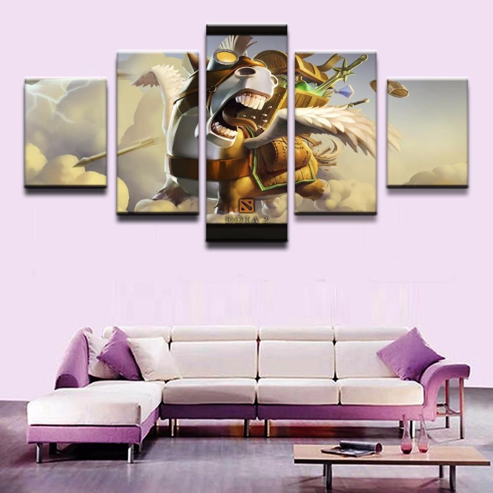 DOTA 2 Flying Courier Gaming Canvas Wall Art