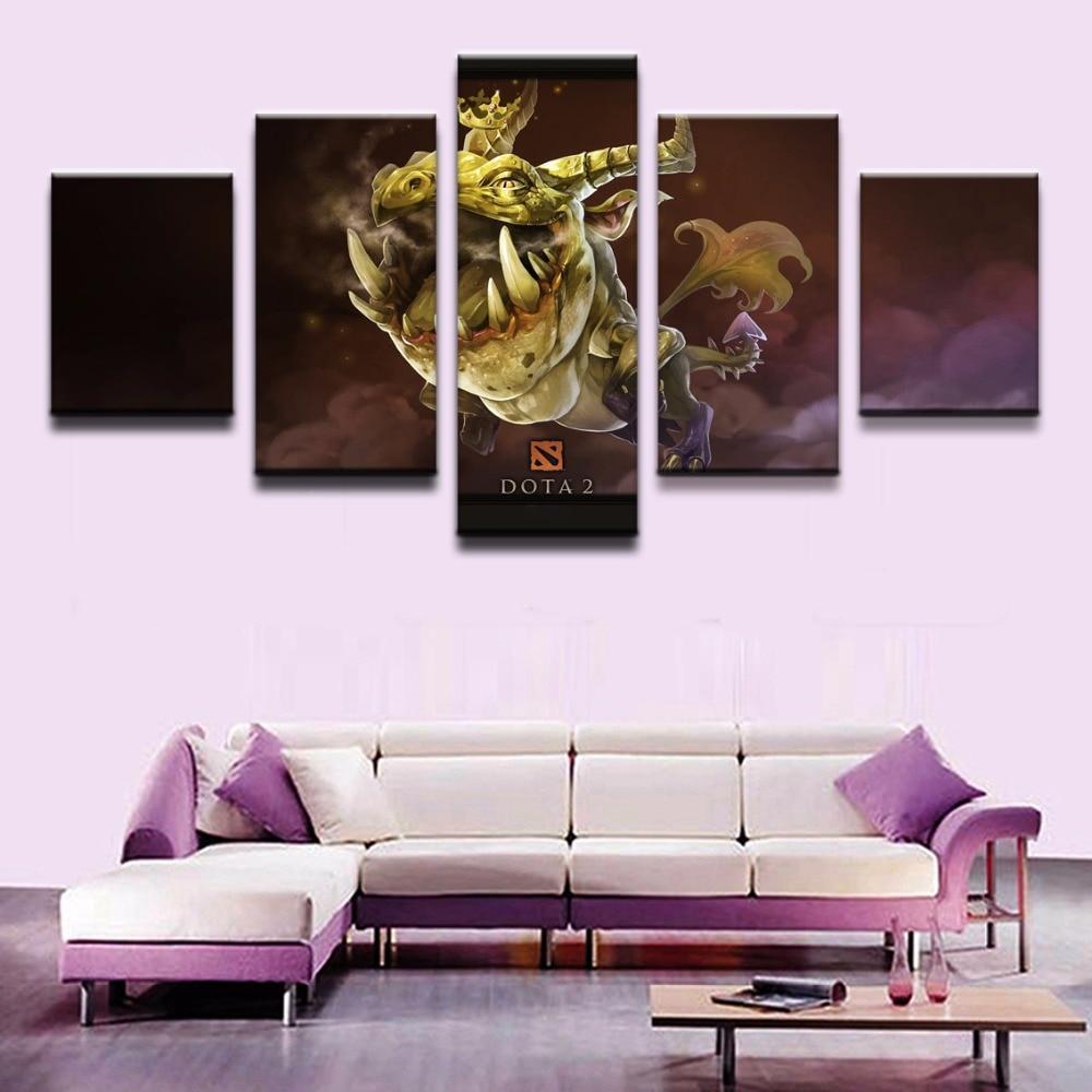 DOTA 2 Golden Greevil Gaming Canvas Wall Art