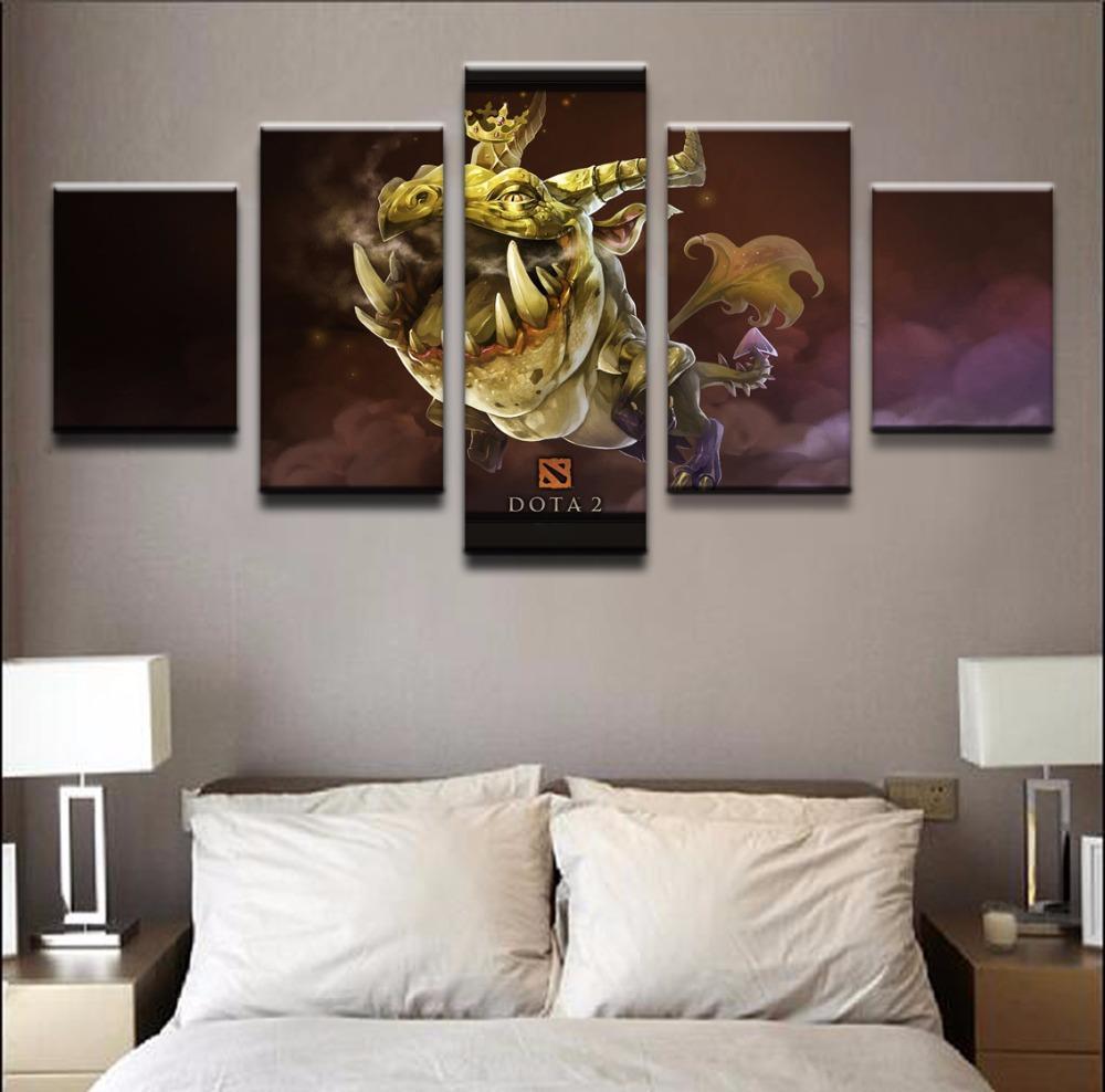 DOTA 2 Golden Greevil Gaming Canvas Wall Art